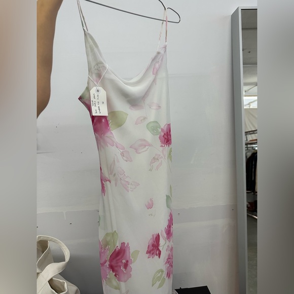 early 00s spaghetti strap floral long dress - Picture 1 of 3